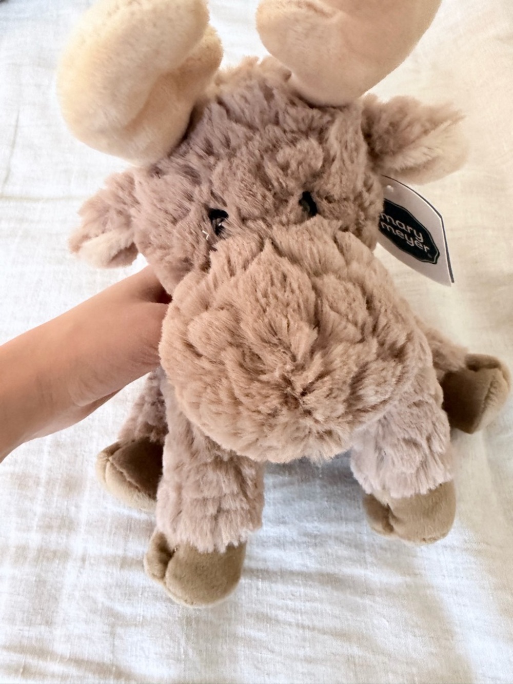 Mary Meyer Plush Moose - Soft Taupe Brown Stuffed Animal